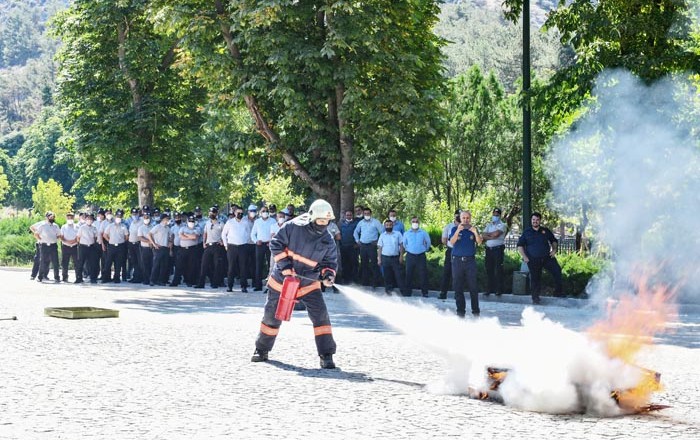 Ankara İtfaiyesinden Anfa Personeline Yangın Tatbikatı Eğitimi
