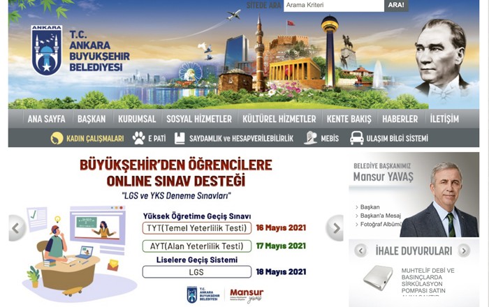 Büyükşehir Belediyesinden Öğrencilere Online Sınav Desteği